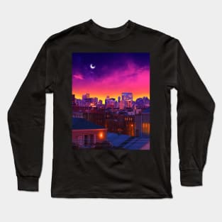 Dusk in chicago Long Sleeve T-Shirt